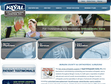Tablet Screenshot of bergencountyorthopedicgroup.com